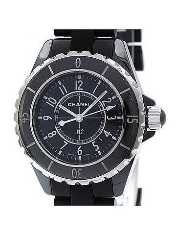 Chanel CHANEL J12 Ceramic Rubber Quartz Ladies Watch H0681 Polished (view 1)