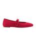 Larroudé 100% Suede Solid Red Flats Size 10 - photo 1