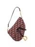 Christian Dior 100% Canvas Plain Red Saddle Handbag Oblique Canvas Medium One size - photo 1