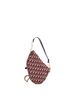 Christian Dior 100% Canvas Plain Red Saddle Handbag Oblique Canvas Medium One size - photo 4
