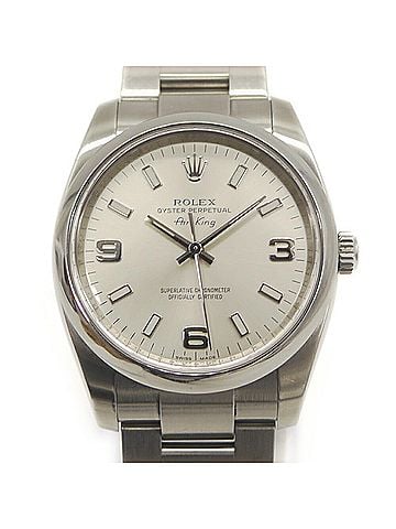Rolex ROLEX Air-King 114200 M-serial Stainless Steel Automatic Silver Dial Watch (view 1)