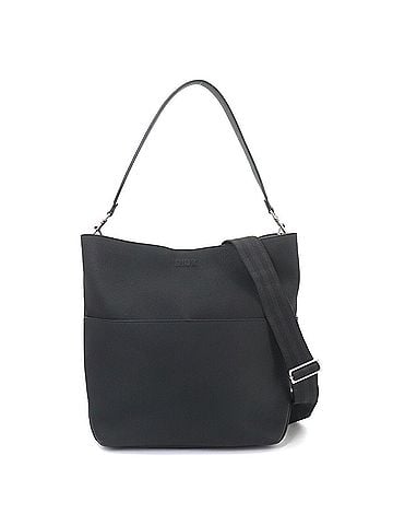 Christian Dior Christian Dior Vertical Hobo 2-way Tote Shoulder Handbag Leather Black (view 1)