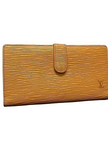 Louis Vuitton LOUIS VUITTON Louis Vuitton Long Wallet Epi Continental Viennois M63259 Tassili Yellow Leather Women's Bi-fold (view 1)