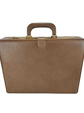 Loewe LOEWE Attache Case, Brown Leather, Men's Handbag, Bag (view 1)