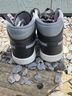 Nike Black Gray Sneakers Size 5 1/2 - photo 4