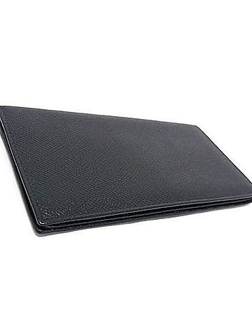 Bvlgari BVLGARI Bulgari Long Wallet Classico 20308 Black Grain Leather Men's Bi-fold Billfold (view 2)