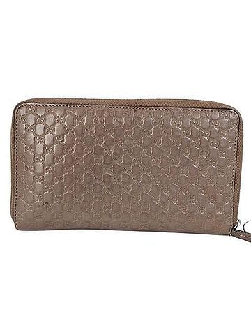 Gucci GUCCI Microguccissima Travel Document Case 391465 Brown Leather Round Organizer Wallet for Men and Women (view 1)