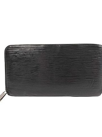 Louis Vuitton LOUIS VUITTON Louis Vuitton Long Wallet Epi Zippy M60072 Noir Leather Men's Women's Round (view 1)