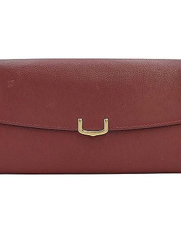 Cartier CARTIER Cartier Long Wallet C de International Bordeaux Leather Women's (view 1)