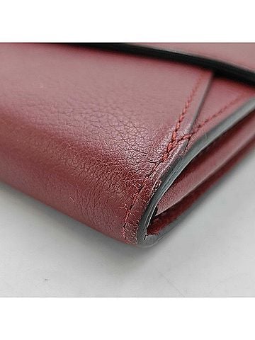 Cartier CARTIER Cartier Long Wallet C de International Bordeaux Leather Women's (view 2)