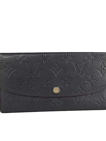 Louis Vuitton LOUIS VUITTON Louis Vuitton Long Wallet Portefeuille Emilie M69417 Marine Rouge Monogram Empreinte Women's (view 1)
