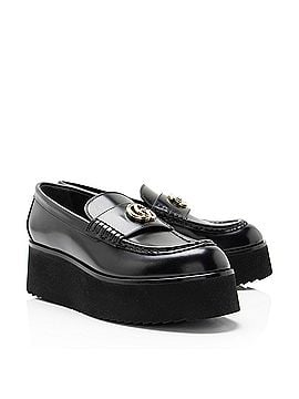Gucci Gucci Shiny Calfskin GG Creeper Platform Loafers - Size 7.5 / 37.5 (view 2)