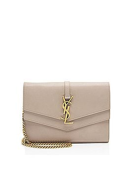 Saint Laurent Saint Laurent Leather Monogram Sulpice Chain Wallet (view 1)
