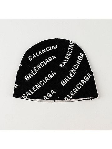 Balenciaga Allover Logo Beanie (view 2)