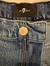 7 For All Mankind Blue White Jeans Size 31 - photo 3