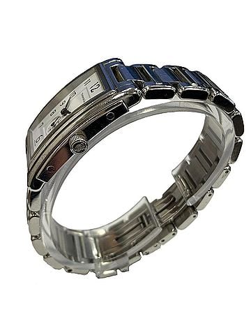 Tiffany & Co. Tiffany & Co. Grand Rectangular Watch, Total Weight 73.4g, Stainless Steel, Quartz Movement, White Dial (view 2)