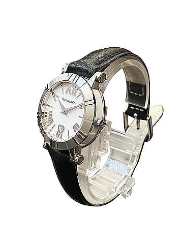 Tiffany & Co. Tiffany & Co. Atlas watch, total weight 36.4g, stainless steel, genuine leather strap, quartz movement, white dial, Z1300.11.11A20 (view 2)