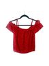 Sienna Sky 100% Polyester Floral Red T-Shirt Size M - photo 2