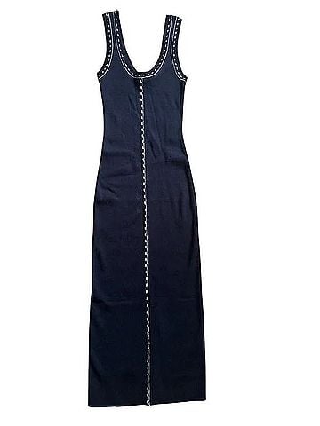 House of Harlow 1960 Navy Maxi Tank Dress Casual Dress (view 2)