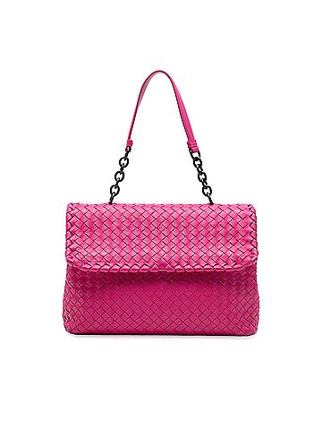 Bottega Veneta Medium Nappa Intrecciato Olimpia Shoulder Bag (view 1)
