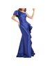 Jovani Blue Cocktail Dress Size 16 - photo 1