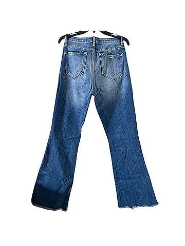 KANCAN JEANS Freyed hem High Rise Flare Jeans Jeans (view 2)