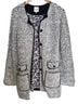 Nic + Zoe Solid Black White Jacket Size M - photo 1