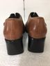 Clarks 100% Leather Brown Heels Size 6 1/2 - photo 5