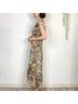 Drew 100% Polyester 100% Polyester Floral Ivory Tan Brown Green Casual Dress Size S - photo 6
