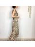 Drew 100% Polyester 100% Polyester Floral Ivory Tan Brown Green Casual Dress Size S - photo 8