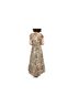 Drew 100% Polyester 100% Polyester Floral Ivory Tan Brown Green Casual Dress Size S - photo 2