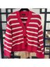 Rails 100% Cotton Stripes Pink White Cardigan Size XS - photo 8