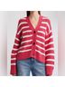 Rails 100% Cotton Stripes Pink White Cardigan Size XS - photo 3