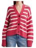 Rails 100% Cotton Stripes Pink White Cardigan Size XS - photo 1