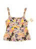 FP Movement Floral Pink White Sleeveless T-Shirt Size M - photo 1