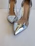 Gianvito Rossi 100% Patent Leather Silver Heels Size EU 37 - photo 11