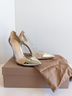 Gianvito Rossi 100% Patent Leather Silver Heels Size EU 37 - photo 5