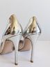 Gianvito Rossi 100% Patent Leather Silver Heels Size EU 37 - photo 10