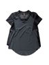 HIGH Tech 100% Nylon Black Short Sleeve Top Size 4 - photo 1