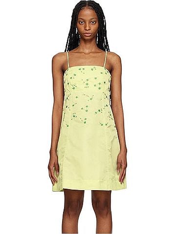 Ganni Beaded Nylon Mini Dress Cocktail Dress (view 1)