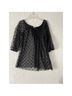 Cache Polka Dots Black 3/4 Sleeve Blouse Size XS - photo 4