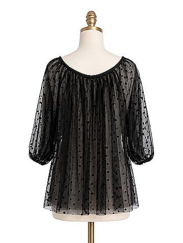 Cache Vintage 3/4 Sleeve Blouse (view 2)