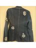 Cinq à Sept 99% Cotton 1% Spandex 100% Polyester Floral Blue Blazer Size 2 - photo 6