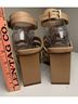 Schutz 100% Leather Solid Brown Tan Sandals Size 8 - photo 7