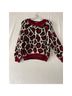 Mother Leopard Print Red Black White Pullover Sweater Size XS - photo 4