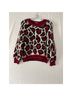 Mother Leopard Print Red Black White Pullover Sweater Size XS - photo 3