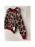 Mother Leopard Print Red Black White Pullover Sweater Size XS - photo 7