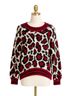 Mother Leopard Print Red Black White Pullover Sweater Size XS - photo 1