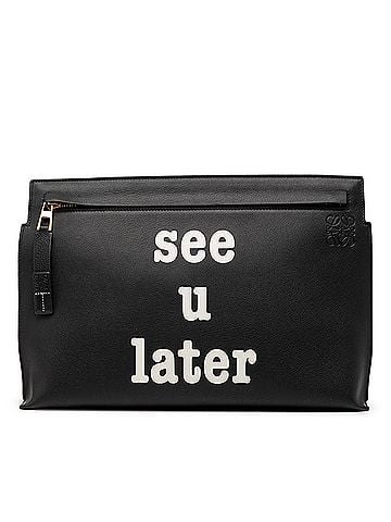 Loewe Calfskin Anagram See U Later T Pouch (view 1)