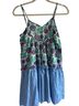J.Crew Floral Stripes Multi Color Swimsuit Cover Up Size XS - photo 2